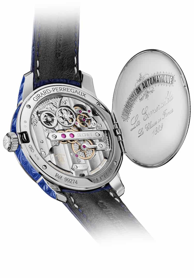 il fondello de La Esmeralda Tourbillon "A Secret" Eternity Edition